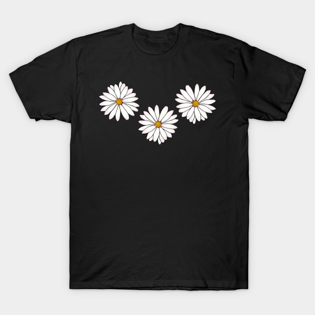 Daisy Flowers Tumblr T-Shirt by Adaba